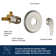 Dual Shower Faucet Set with Valve High Pressure 2 in 1 Shower Combo Set Shower System with Handheld