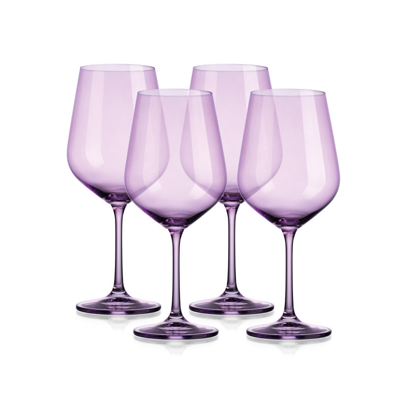 Vin rouge transparent Amelia 23 oz, Lavande
