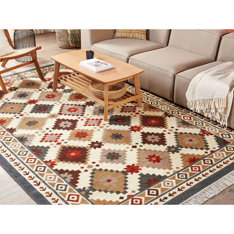Foulger Southwestern Wool Hand Woven Area Rug, Rectangle 200 x 300cm