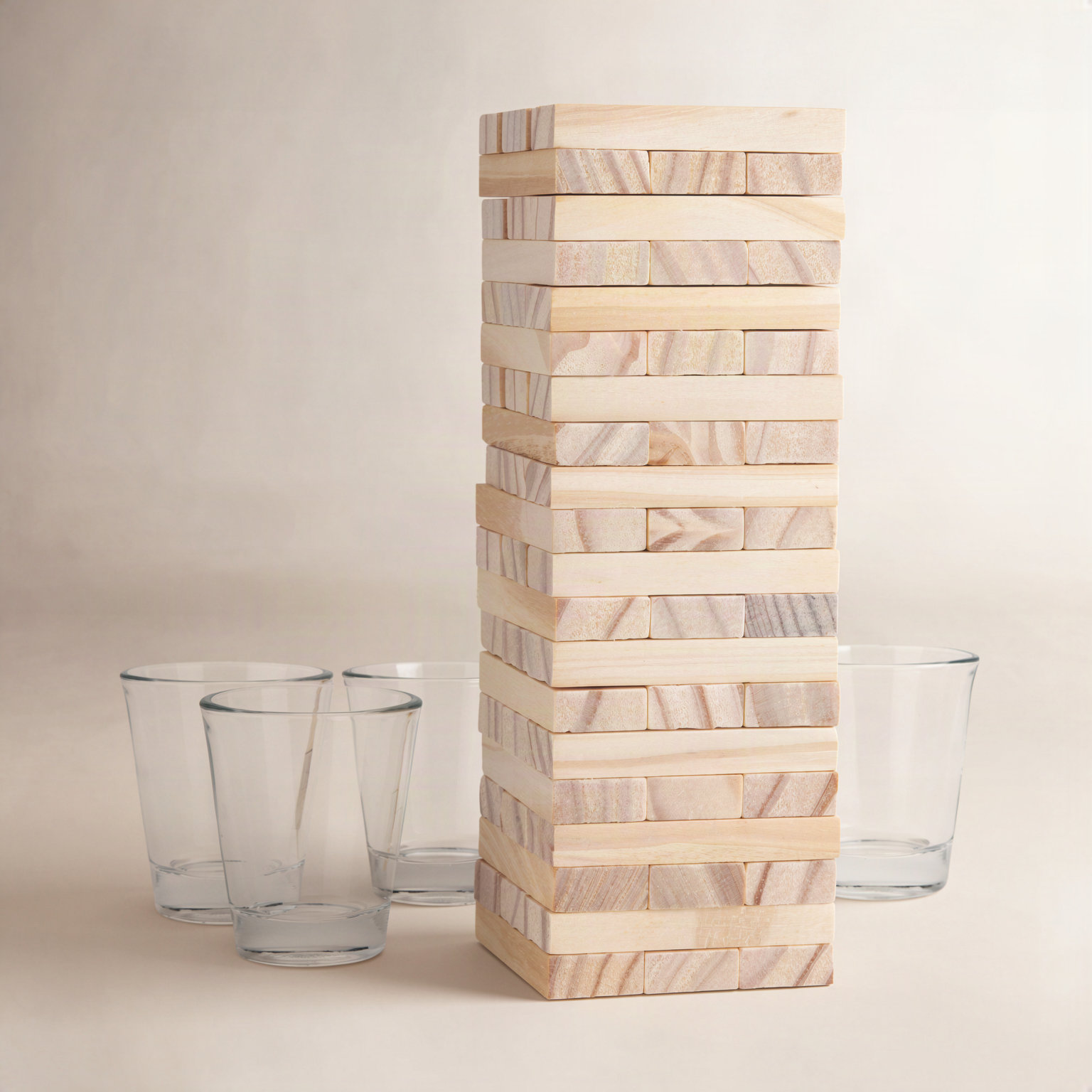 Stacking Blocks Drinking Game Set