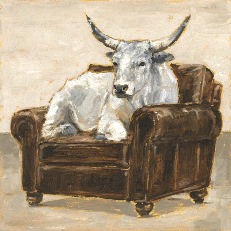 Refined Comfort II by Ethan Harper - Wrapped Canvas Painting, 30cm H x 30cm W