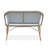 Cato 44.13'' Wide Rectangle Aluminum Loveseat-1176814284
