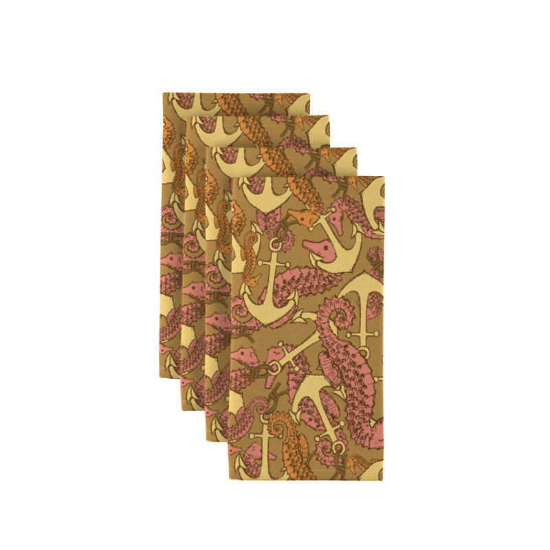 Polyester Nautical Square Napkin