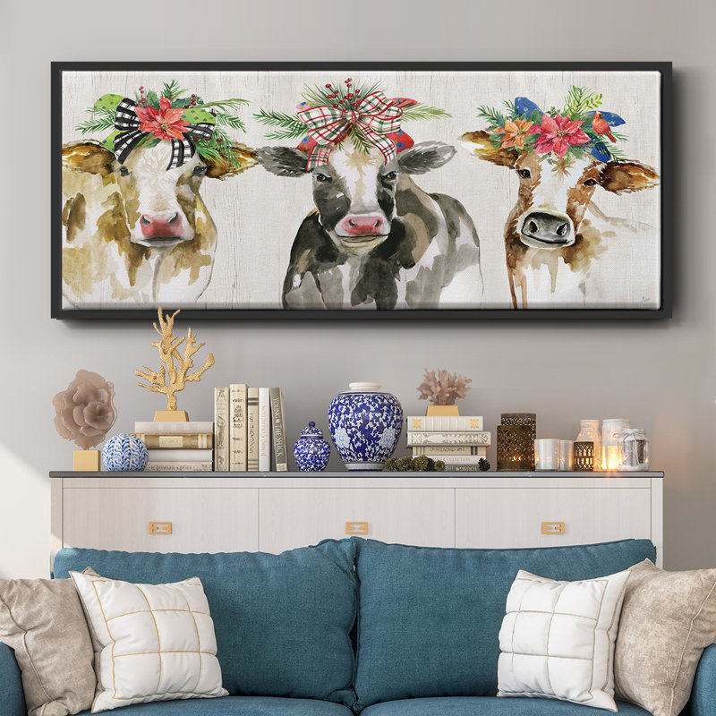 Holiday Gals- Framed Canvas