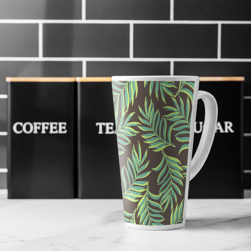 Palm Leaves Latte Mug