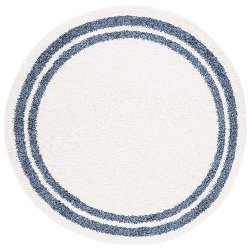 Calico Shag Performance Solid Colour Rug, Round 6'7"