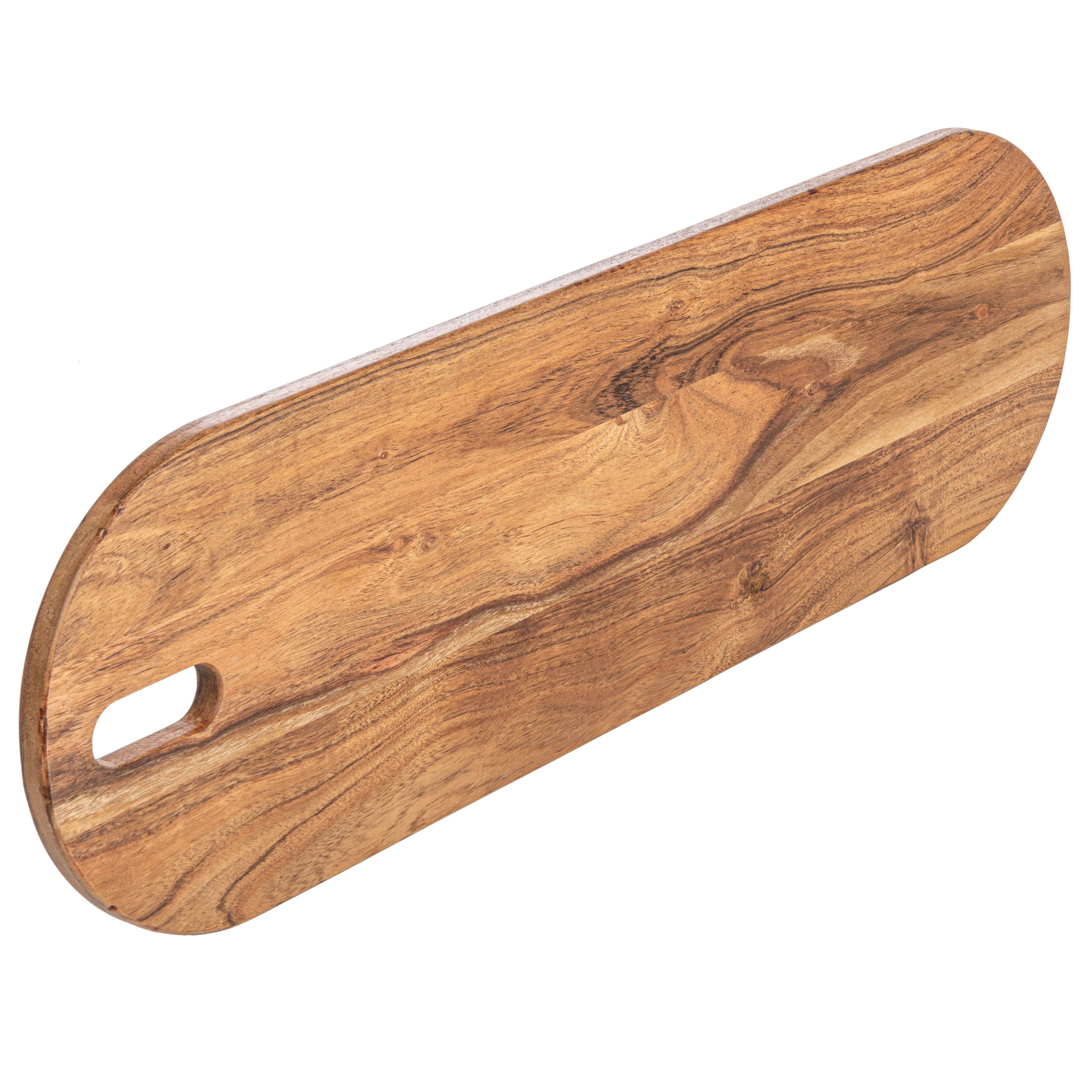 Plteu de service en mrqueterie de bois rt Déco vec poignées en