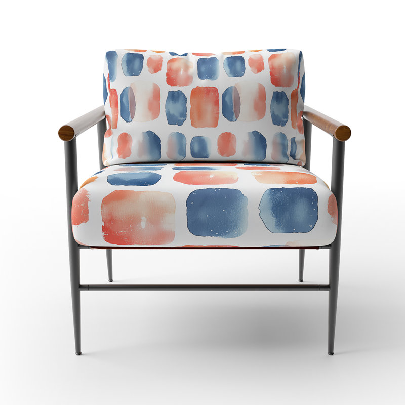 Chaise d'appoint moderne - Fauteuil Airy Patch Red