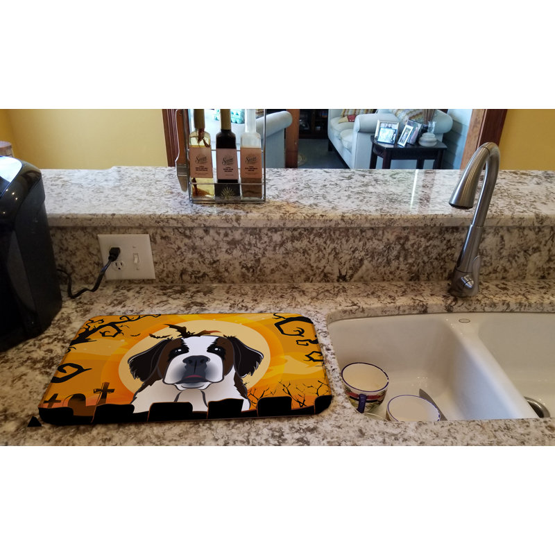 Tapis de séchage halloween saint bernard