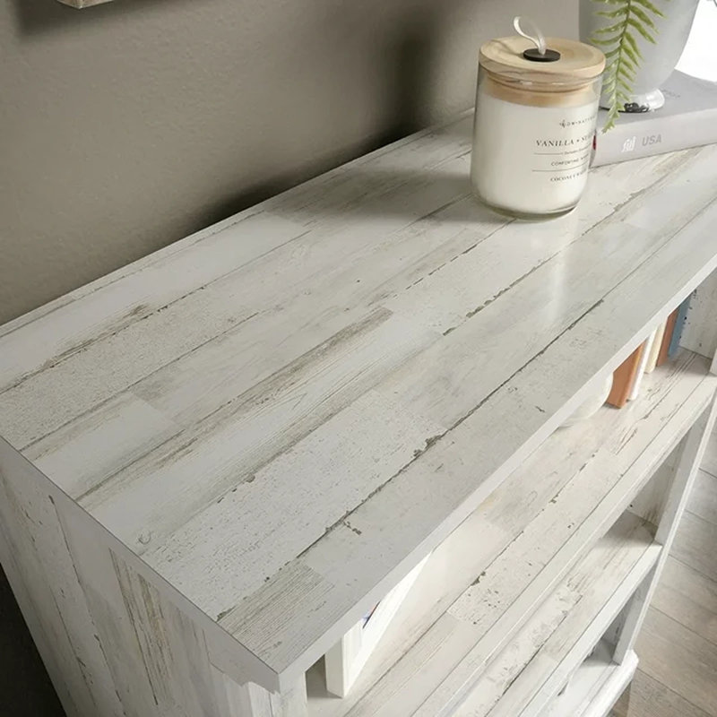 Bibliothèque standard H 43,75 "x l 35,25" Hartman, Blanc lavé, (3 tablettes) H 43,78 po x l 35,28 po x P 13,23 po