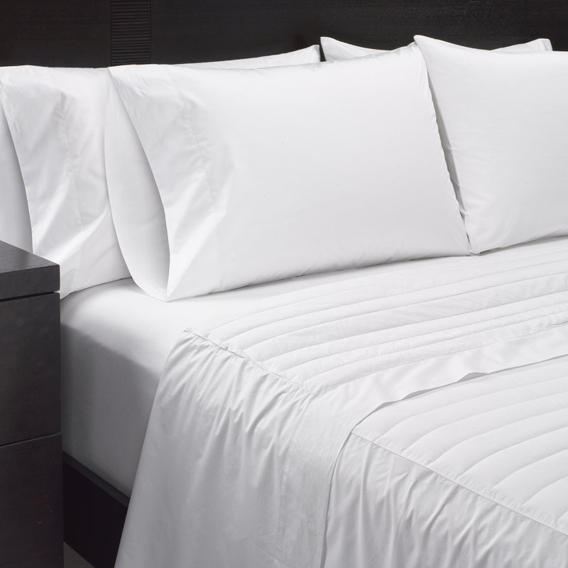 100% Cotton Sheet Set, Queen Sheet Set+Fitted Sheet+1 Pillowcases