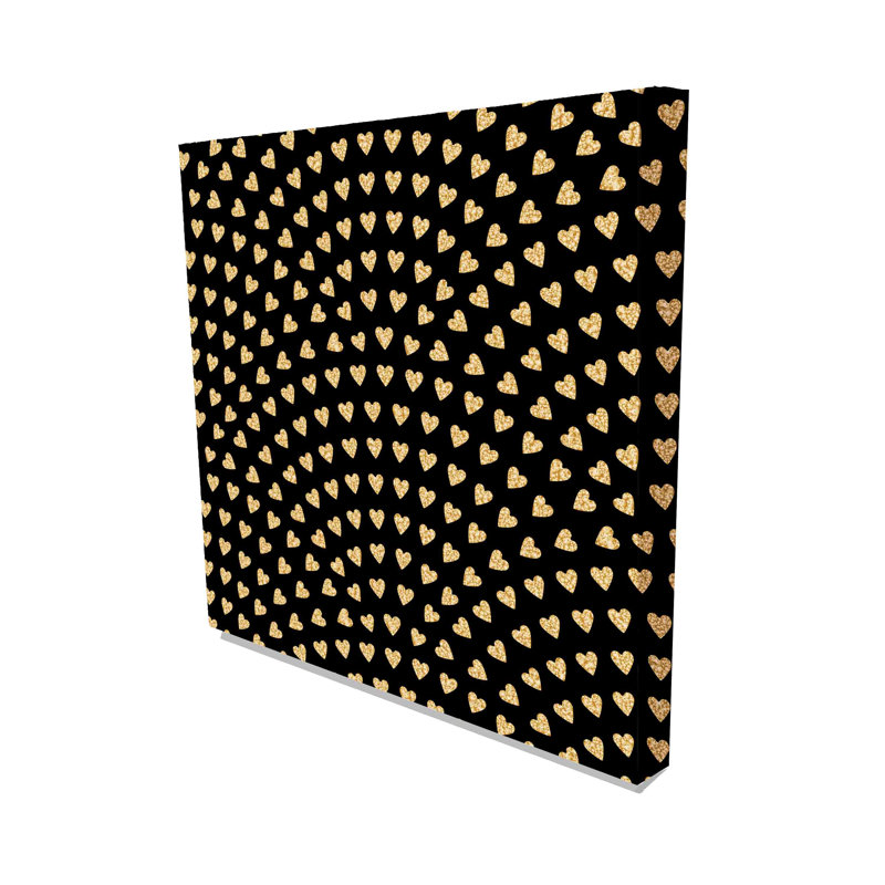 Geometrical Fish Scale - Wrapped Canvas Print, 31 cm H x 31 cm W x 4cm D