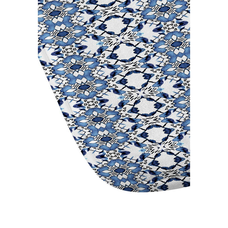 Tapis pour salle de bain blue bijoux