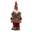 Gnome debout avec une silhouette de Noël tricotée - - Rouge