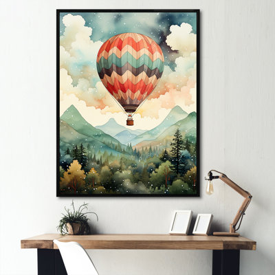 Classic Balloon Charm - Hot Air Balloon Wall Art Living Room
