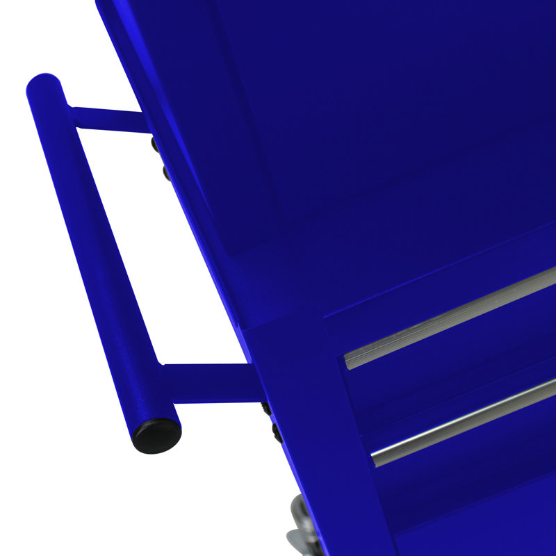 Armoire 6 boîtes à outils détachables - avec serrure et roues, capacité de charge de 100 kg, thermolaquée, boîte à outils bleue pour garage avec atelier de 4 po