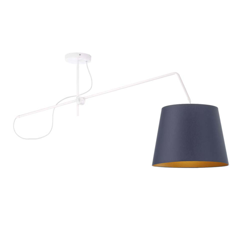 Niall 1 - Light Dome Pendant, White, Navy