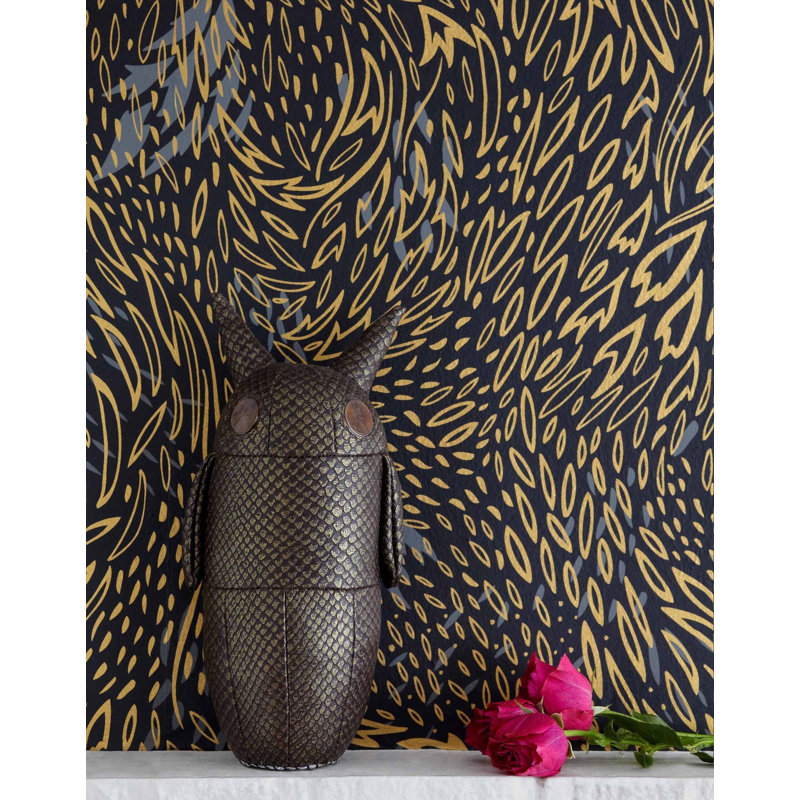 Forest Floor Wallpaper | Ebony / Traditional / Roll - 27" x 30', Ebony