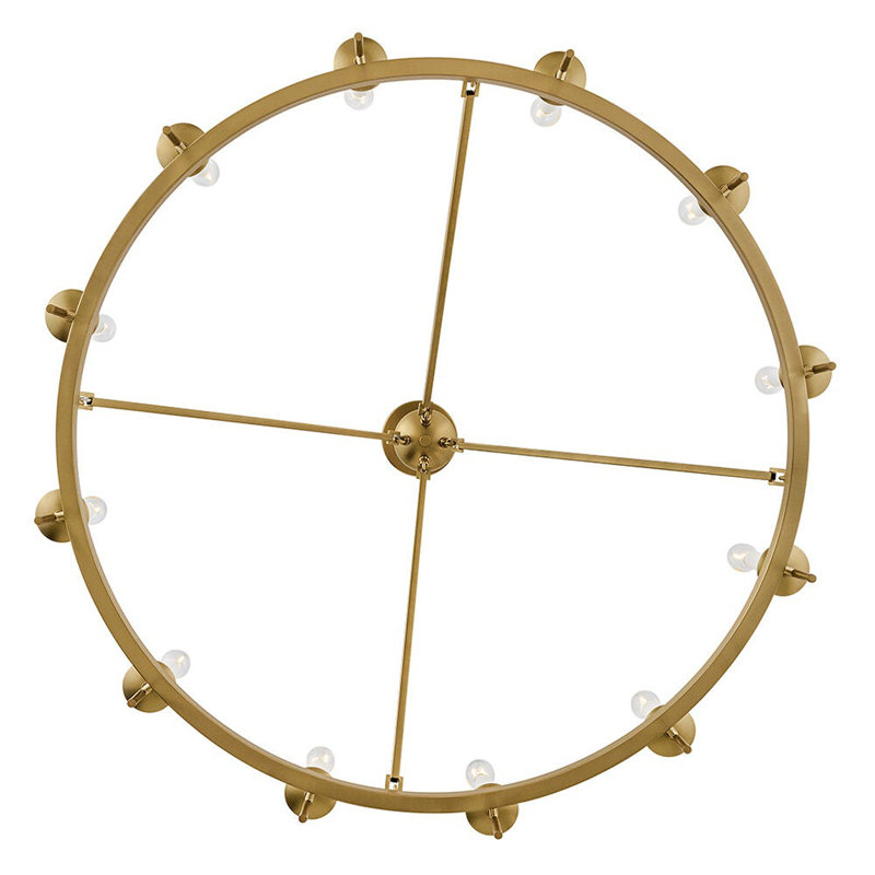 Hinkley Copley Chandelier, Lacquered Brass