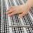 Ultra Thin Gradient Striped Bath Rug With Non-Slip Backing-113782279-113782280
