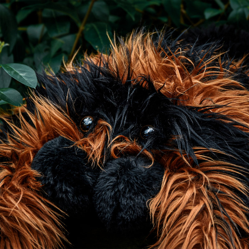  Plush Giant Tarantula Pillow - Black/Brown