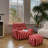 Simple striped bean bag sofa-108972728