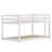 Low-Profile Bunk Bed Featuring a Ladder and Strengthened Upper and Bottom Slats-1322724007