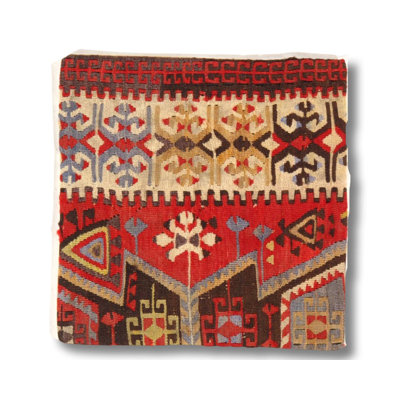 Geometric Wool Throw Pillow