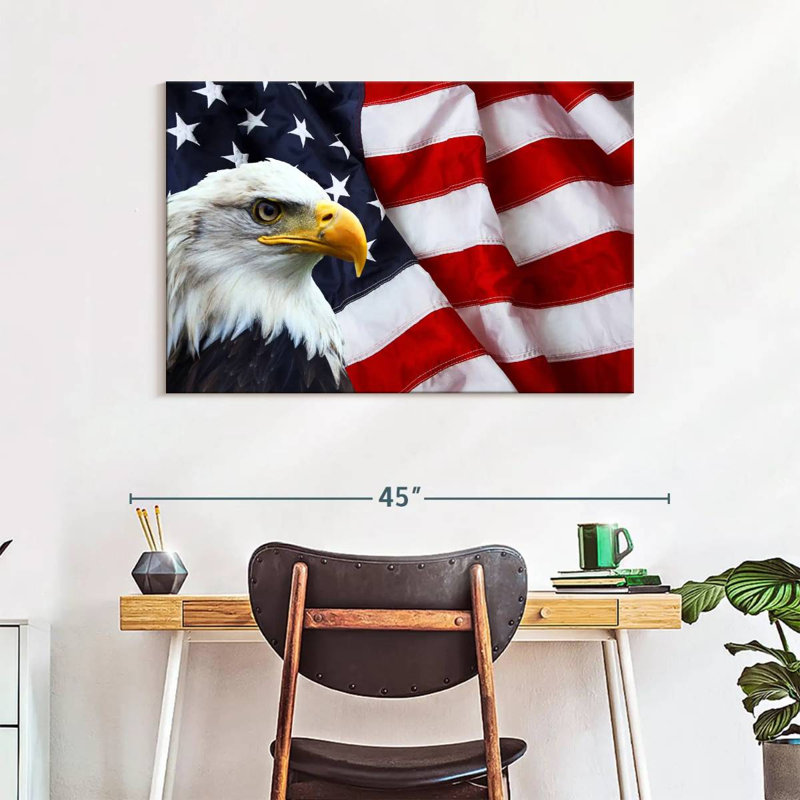 American National Bald Eagle, 26" H x 39" W