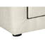 Table de chevet beige en lin pour chambre à coucher - Augmenter la capacité de rangement transitionnelle avec revêtement et tiroir