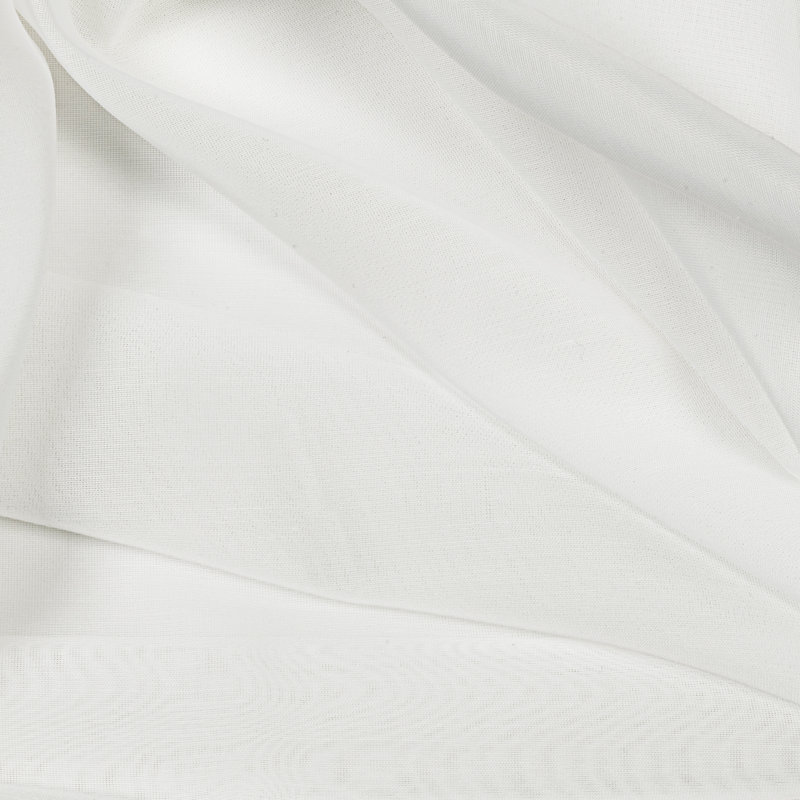 Stasia Elegant Sheer Grommet Single Curtain Panel & Patio Panel, Ivory, 54" W x 84" L