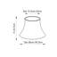 36.5cm Silk/Shantung Oval Lamp Shade