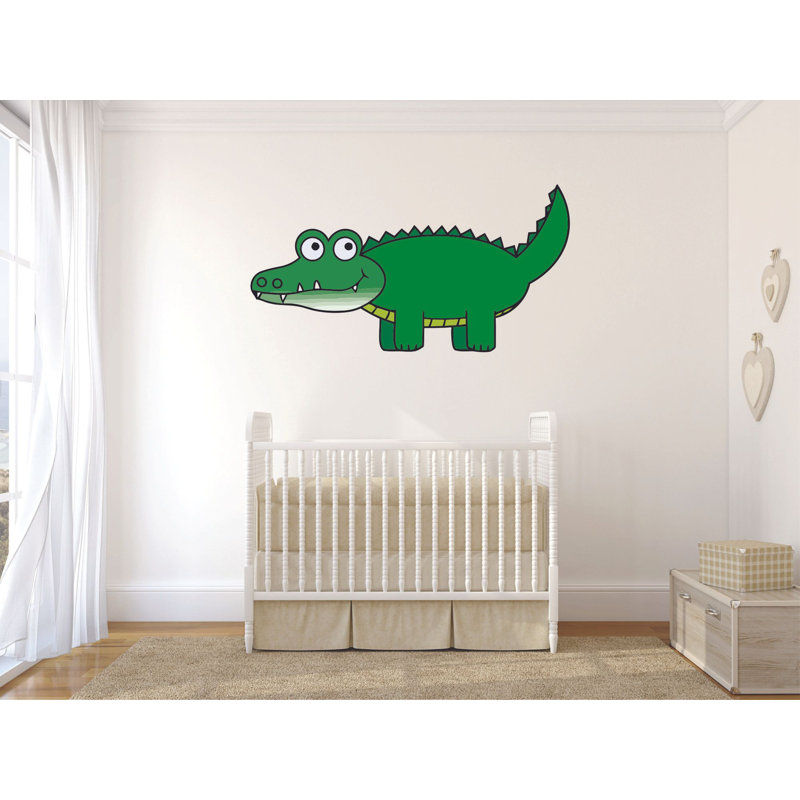 Décalcomanie murale crocodile, H 15 po x l 30 po