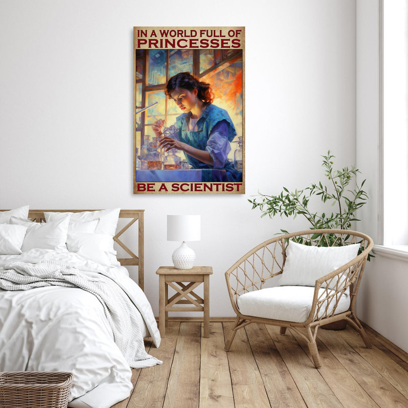 «Be A Scientist», impression sur toile, H 36 po x l 24 po x P 1,25 po