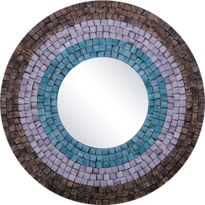 Hoyleton Wood Circle Wall Mirror