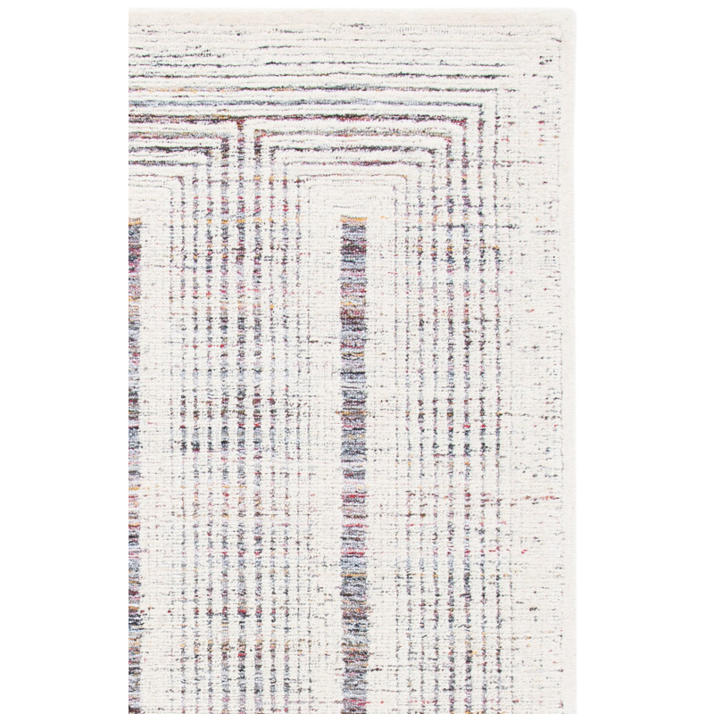Binyomin Hand Tufted Performance Geometric Rug, Rectangle 8' x 10'
