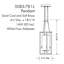 Luminaire suspendu cylindrique 1 lumière Wyton