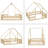 Wood House-Shaped Floor Bed With Fence, Guardrails-536714891-536714885