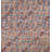 Antique Allover Floral Wool & Cotton Hooked - Loop Pile Blue 1890s Rug