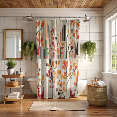 Folk Art Swirls - Rideau de douche Premium