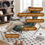 Ergonomic Metal Frame Rocking Chair with Footrest