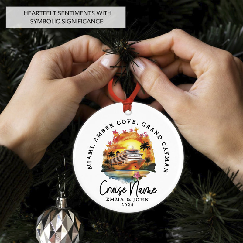 Ornement de Noël en céramique sur mesure 20x pour enfants et famille, Oui
