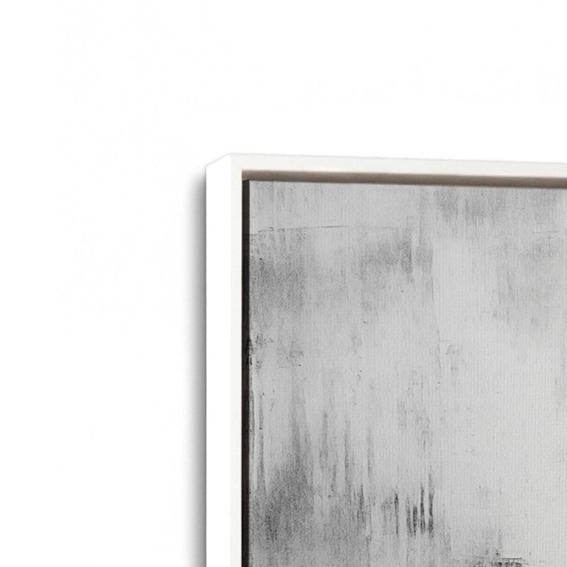 «Silent White I», reproduction sur toile, Cadre opaque blanc, H 12,75 po x l 18,75 po x P 1,75 po