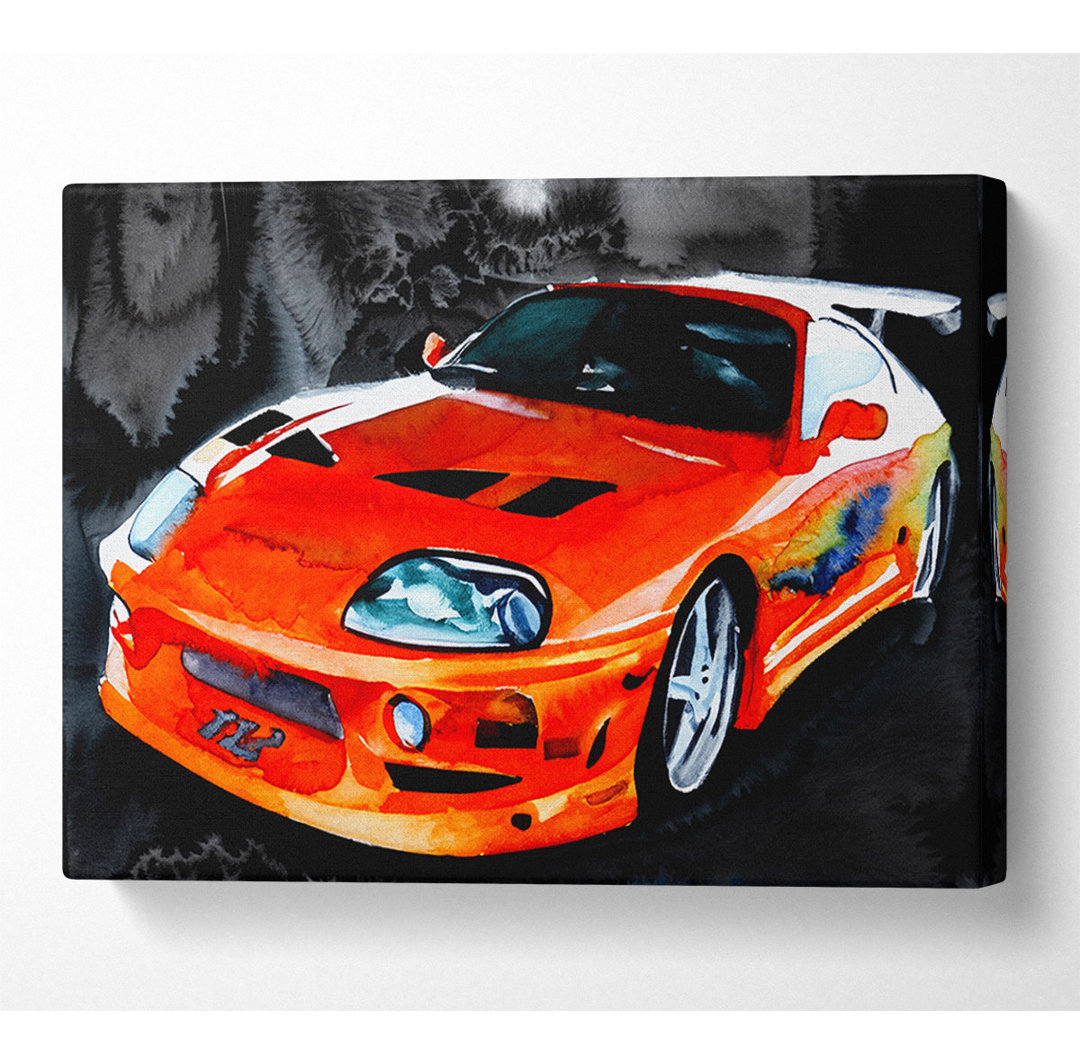 Toyota Supra Fast And The Furious - Wrapped Canvas Kunstdrucke