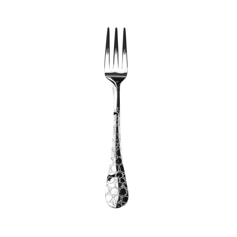Coccodrillo Serving Fork - 12 Pieces, Silver
