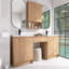 Ensemble de meuble-lavabo 72 po, meuble-lavabo autoportant avec double lavabo en résine et armoires de rangement, portes et tiroir à fermeture en douceur