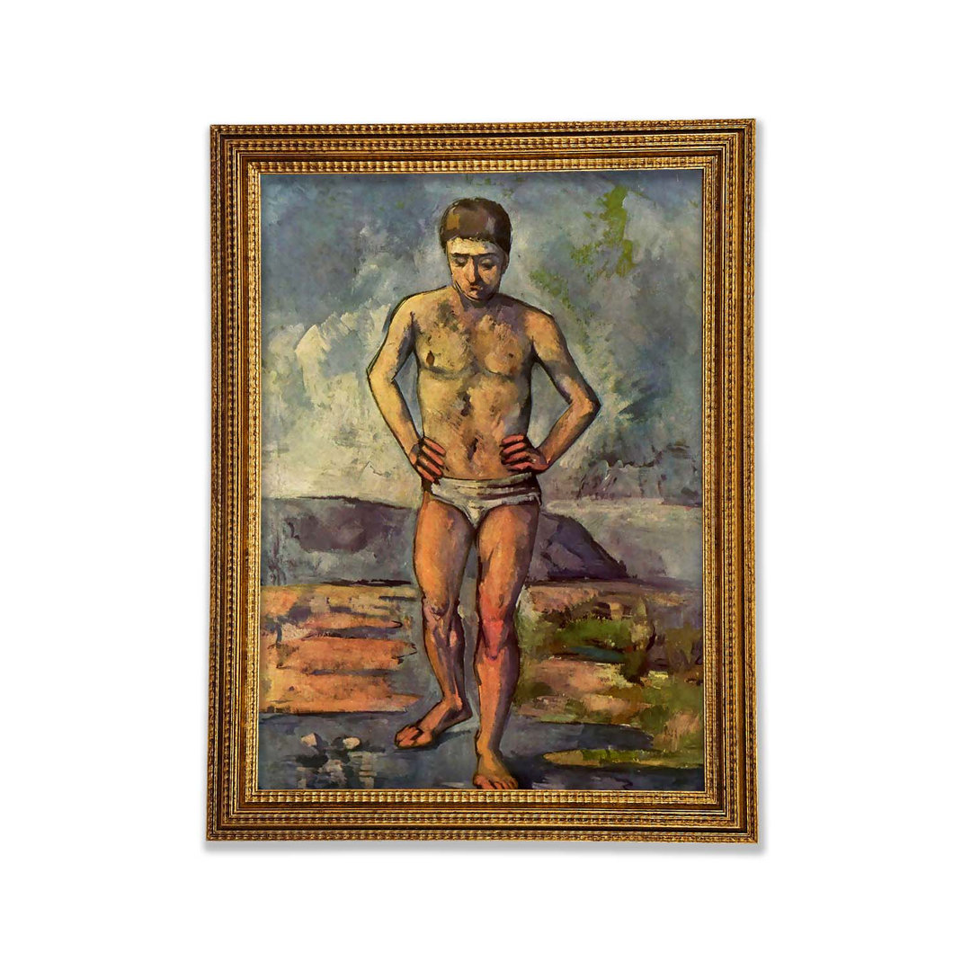 Cezanne Ein Schwimmer - Einzelner Bilderrahmen Kunstdrucke