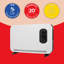 Russell Hobbs® Rhcvhtf2004, 2kw Digital Touch Panel Convection Heater With Turbo Fan And Remote In White