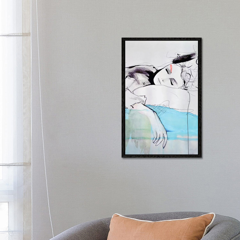 Maddelina by Leigh Viner - Print on Canvas, 66.04 cm H x 45.72 cm W, Black Framed