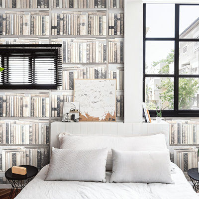 Cessily White Books Wallpaper